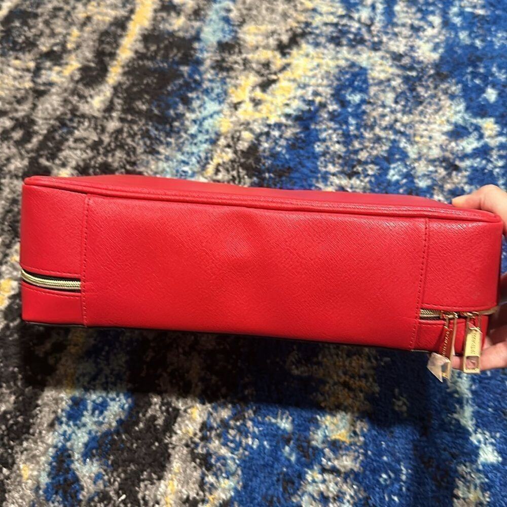 Estee Lauder Red Playing Cards Makeup Weekender Travel Toiletries Bag size Large - Picture 3 of 10